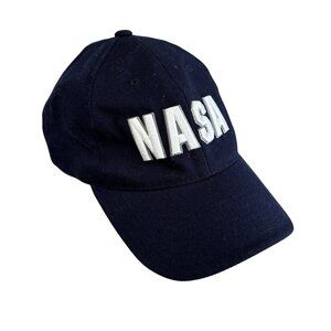 Mens Hat L/xl NASA Fitted Vintage American Needle Dad Style Navy Blue